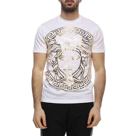 versace t shirt herren weiss|Versace tee shirts for men.